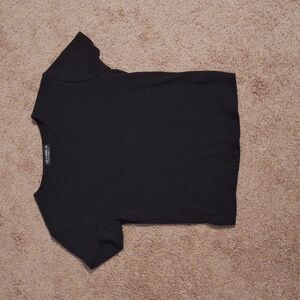Black ribbed shirt